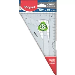   Háromszög vonalzó, műanyag, 60°, 20 cm, MAPED "Geometric"
