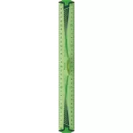 Vonalzó, műanyag, hajlítható, 30 cm, leszorítóval, MAPED "Flex"