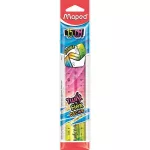 Vonalzó, műanyag, 15 cm, MAPED "Twist'n Flex Decor"