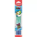 Vonalzó, műanyag, 15 cm, MAPED "Twist'n Flex Decor"