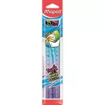 Vonalzó, műanyag, 15 cm, MAPED "Twist'n Flex Decor"
