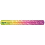 Vonalzó, műanyag, 30 cm, MAPED "Twist'n Flex Decor"