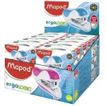 Tűzőgép, 24/6, 26/6, 12 lap, MAPED "Ergologic Mini", vegyes színek