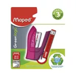 Tűzőgép, 24/6, 26/6, 12 lap, MAPED "Greenlogic Mini", vegyes színek