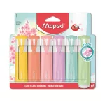 Szövegkiemelő készlet, 1-5 mm, MAPED "Fluo Peps Quality", 6 különböző pasztell szín
