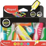 Szövegkiemelő display, 1-5 mm, MAPED "Fluo Peps Pocket Soft", vegyes neon színek