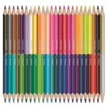 Színes ceruza készlet, háromszögletű, kétvégű, MAPED "Color'Peps Duo", 48 különböző szín