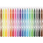 Filctoll készlet, 2,8 mm, kimosható, MAPED "Color'Peps Jungle", 18 különböző szín