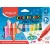 Filctoll készlet, 6,5 mm, kimosható, MAPED "Color'Peps Mini Power", 12 különböző szín