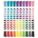 Filctoll készlet, kimosható, MAPED "Color'Peps Duo", 20 különböző szín