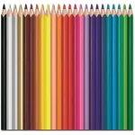Színes ceruza készlet, háromszögletű, MAPED "Color'Peps Strong", 24 különböző szín