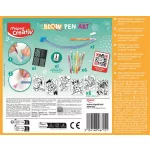 Fújós filctoll készlet, csíkozás, MAPED CREATIV "Blow pen Art"
