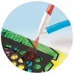 Fújós filctoll készlet, csíkozás, MAPED CREATIV "Blow pen Art"