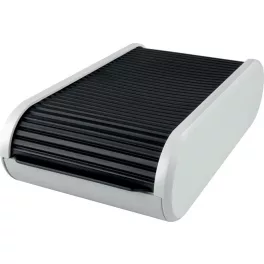   Névjegytartó, 300 db-os, rolós, fekvő, HELIT "Linear", szürke
