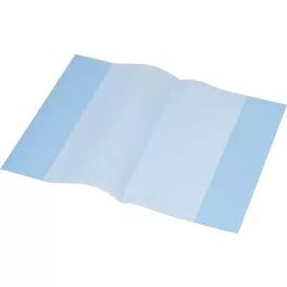   Füzet- és könyvborító, A5, PP, 80 mikron, narancsos felület, PANTA PLAST, kék