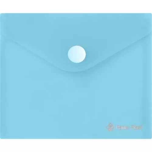 Irattartó tasak, A6, PP, patentos, 160 mikron, PANTA PLAST, pasztellkék