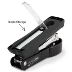 Tűzőgép, 24/6, 26/6, 20 lap, fém, RAPESCO "Minno Half-Strip", fekete