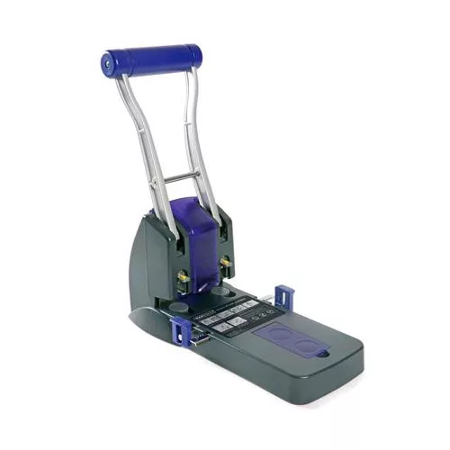 Lyukasztó, nagyteljesítményű, kétlyukú, 150 lap, könnyített lyukasztás, RAPESCO "ECO P2200", szürke