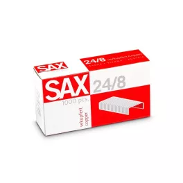 Tűzőkapocs, 24/8, réz, SAX