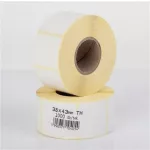 Etikett, thermo, 38x43 mm, 1000 etikett/tekercs, fehér