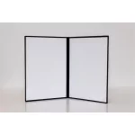 Oklevéltartó, A4, exkluzív, plüss, aranyozva, fekete