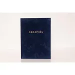 Oklevéltartó, A4, exkluzív, plüss, aranyozva, kék