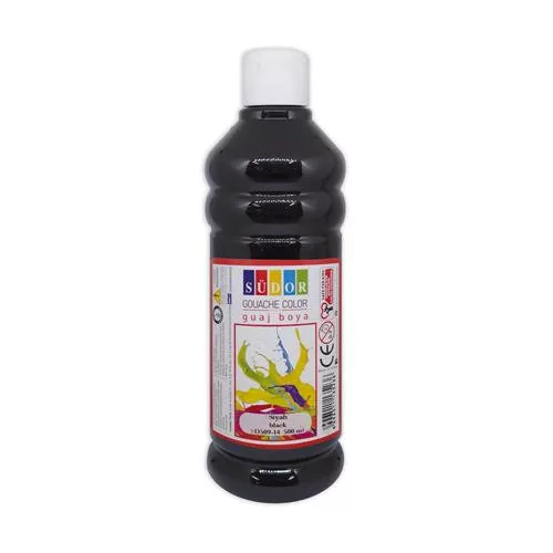 Tempera, 500 ml, Südor, fekete