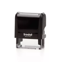   Bélyegző, TRODAT "Printy 4912", fekete ház, fekete párnával