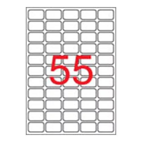 Etikett, univerzális, 36,8x23,8 mm, eltávolítható, kerekített sarkú, APLI, 5500 etikett/csomag