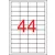 Etikett, univerzális, 48,5x25,4 mm, eltávolítható, APLI, 4400 etikett/csomag