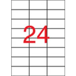   Etikett, 70x37 mm, poliészter, APLI, átlátszó, 240 etikett/csomag