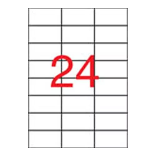 Etikett, 70x37 mm, poliészter, APLI, átlátszó, 240 etikett/csomag