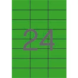 Etikett, 70x37 mm, színes, APLI, zöld, 2400 etikett/csomag