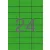 Etikett, 70x37 mm, színes, APLI, zöld, 2400 etikett/csomag