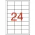 Etikett, 64,6x33,8 mm, poliészter, időjárásálló, fehér, APLI, 480 etikett/csomag