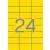 Etikett, 70x37 mm, színes, APLI, sárga, 480 etikett/csomag
