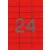 Etikett, 70x37 mm, színes, APLI, piros, 480 etikett/csomag