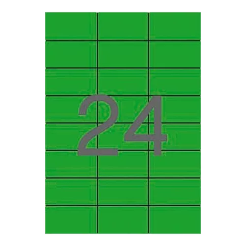 Etikett, 70x37 mm, színes, APLI, zöld, 480 etikett/csomag