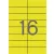 Etikett, 105x37 mm, színes, APLI, sárga, 320 etikett/csomag