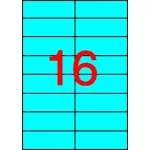 Etikett, 105x37 mm, színes, APLI, kék, 320 etikett/csomag