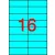 Etikett, 105x37 mm, színes, APLI, kék, 320 etikett/csomag