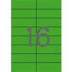 Etikett, 105x37 mm, színes, APLI, zöld, 320 etikett/csomag