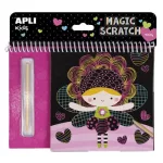 Képkarcoló füzet, APLI Kids "Magic Scratch", tündérek