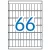Etikett, 12x30 mm, kerekített sarkú, A5 hordozón, APLI, 990 etikett/csomag