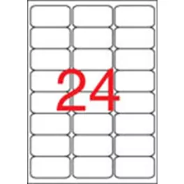   Etikett, univerzális, 64x33,9 mm, kerekített sarkú, APLI, 2400 etikett/csomag