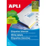 Etikett, univerzális, 64x33,9 mm, kerekített sarkú, APLI, 2400 etikett/csomag