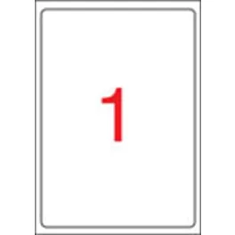   Etikett, univerzális, 199,6x289,1 mm, kerekített sarkú, APLI, 100 etikett/csomag