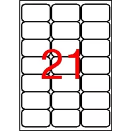   Etikett, univerzális, 63,5x38,1 mm, kerekített sarkú, APLI, 2100 etikett/csomag