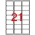 Etikett, univerzális, 63,5x38,1 mm, kerekített sarkú, APLI, 2100 etikett/csomag