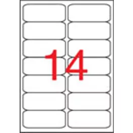   Etikett, univerzális, 99,1x38,1 mm, kerekített sarkú, APLI, 1400 etikett/csomag